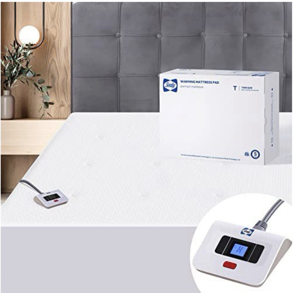 Sealy Warming Mattress Pad Twin Size 75"x 39" NEW In Box 10 Heat Settings Zone